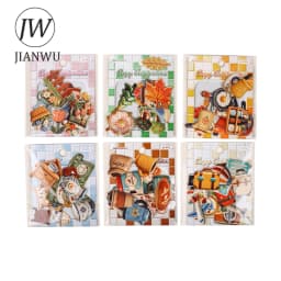 JIANWU Warm Things Small Collection Series Vintage Life Flower Landscape Material Collage Sticker Creative  Journal Stationery
