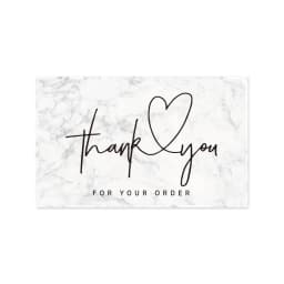 9.0x5.4cm Pink Black Foil Stamp Greeting Label Custom Thank You Cards For Small Bussiness Gift Box Decoration Packaging Supplies