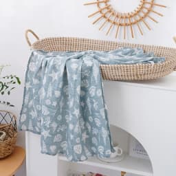 100% Cotton 120*110cm 2 Layers Newborn Baby Bath Towel Wrap Muslin Swaddle Blankets