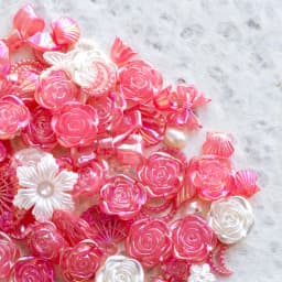 Red Rose Tea Flower Cream Filled DIY Handmade Barbecue Pain Decorative Accessories Packaging Material Fashion Jewelry Parts