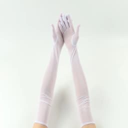 53cm Ultra-Thin Elasticity Tulle Mesh Transparent Gloves Elegant Women Sexy Black Sunscreen Breathable Female Driving Gloves