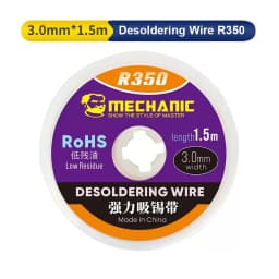 MECHANIC R350 1.0 1.5 2.0 2.5 3.0 3.5 4.0mm Powerful Solder Wick Electric PCB Board Tin Absorption Pure Copper Desoldering Braid