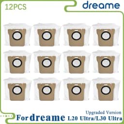 Dreame L20 Ultra/L20 Ultra Complete RLX41CE / L30 Ultra Parts Main Roller Side Brush Hepa Filter Mop Cloth Dust Bag