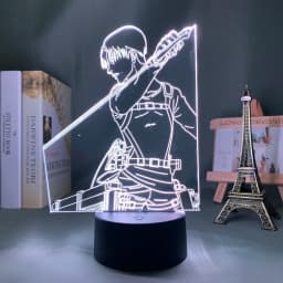 Anime Light Attack on Titan 4 Eren Yeager Figure for Bedroom Decor Night Light Kids Birthday Gift Shingeki No Kyojin 3d Lamp AOT