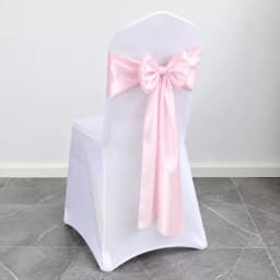 Wedding Decoration Chair Satin Sash Bow Tie Self-Tie 10 Pieces Per Lot Plain Solid Colour Birthday Party Festival Hotel Holiday