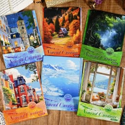 Natural Creation Series Landscape Theme Sticker Pack White Card Hand Account DIY Material Landscape Creation Stationery stickers