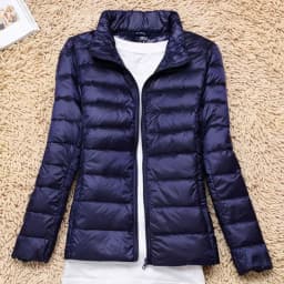 Women's Ultralight Thin down Jacket Quilted Coat Hooded Lightweight Silk Fiber Fill Fall Fashion Ladies' Premium Clothing