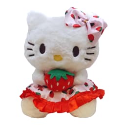 23cm Sanrio Hello Kitty Doll Fruit Strawberry Cat Doll Girls Plush Toy Home Decor Pillow Cute Cartoon Girls Birthday Gifts