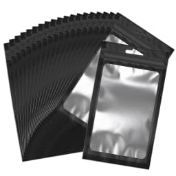 20pcs Zip Lock Bag Laser Plastic Jewelry Storage Bag DIY Earrings Necklace Bracelets Beads Gift Organizer Retail Packaging Pouch