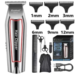 Kemei KM-032 Professional Hair Trimmer Electric Beard Trimmer for Men Hair Clipper Hair Cutter Machine Haircut Grooming Kit