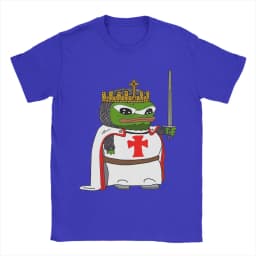 Pepe Knight's Templar Apu T Shirts Men 100% Cotton Humor T-Shirt O Neck Tees Short Sleeve Tops Gift Idea