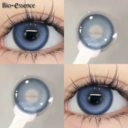 Bio-essence 1 Pair Big Eye Korean Lenses Colored Contact Lenses with Degree Myopia Lenses Green Lenses Black Lenses Prescription