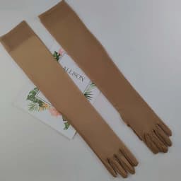 55CM Stretch Mesh Transparent Sun Protection Ice Silk Sleeve Women Summer Outdoor Sports Cycling Sunscreen Sexy Lace Long Gloves