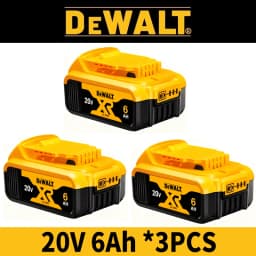 100% Genuine Dewalt 20V Battery, 60V 9Ah, 20V 6Ah Battery DCB609 DCB206 DCB606 DCB184 for Dewalt Power Tool Replacement Battery