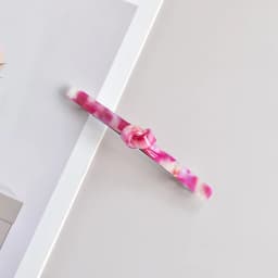 1PC Ladies Polychromatic Acetic Acid Tie One-Line Spring Clip Thin Hair Half Hair Special Holiday Gift Holiday
