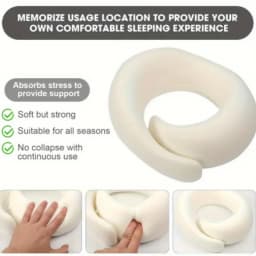 Memory Foam Travel Neck Pillow U-shaped Pillow Snail Style Travel Neck Support Portable Adjustable Soft Noon Break Sleep Pillows