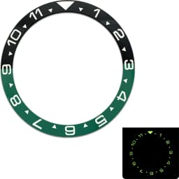 38x31.5mm C3 Green Luminous Ceramic Bezel Insert Fit for SKX007 SKX009 Watch Case NH35 NH36 Men Case Replace Parts Ring