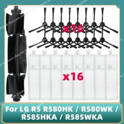 Compatible For LG R5 R580HK / R580WK / R585HKA / R585WKA Robot Vauccm Cleaner Main Side Brush Mop Cloth Hepa Filter Spare Parts