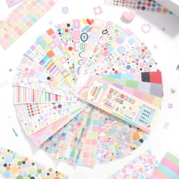 Journal GO 30pcs Cute Basic Colorful Stickers for Planner Diary Card Making Scrapbooking Journaling diy Stationery Decals