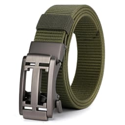 Unisex Tactical Belt 4 mm Thick 3.5 cm Wide Casual Canvas Belt Outdoor Alloy Automatic Buckle Belt