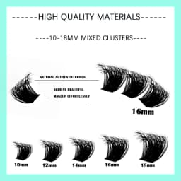 New 14/30 Rows DIY 5D Fluffy Lash Clusters 30D-150D Thick Eyelash Clusters Individual Lashes 10-18mm Cluster Eyelash Extension