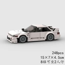 Technical Speed Car MOC City Vehicle Racing Car Rally Building Blocks Bricks Set Retro Ornament Diy Toys For Adults Gifts