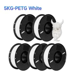 5KG PETG Plastics 3D Printer Filament 1.75mm Plastic Material Black White Color PETG 3D Filament Consumables for KP3S Pro S1