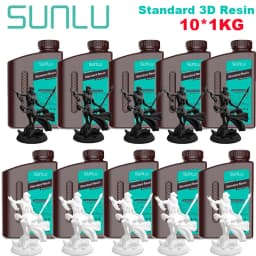 SUNLU 10KG Standard / Water-Wash / Water Wash ABS LIKE 3D Resin 1KG/Bottle 405nm UV Resin For Most SLA/DLP/LCD 3D Printer 1kg