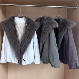 Fur Jackets Winter Natural Real Fox Fur Coat Detachable Collar Short Coat Women Loose White Duck Down Jacket Warm Fur Parka