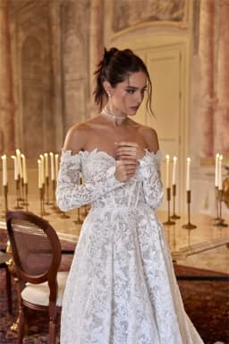 High Quality Long Sleeves Sweetheart Bridal Grown A Line Wedding Dresses Sweep Train Custom Made 2026 Vestido De Noival
