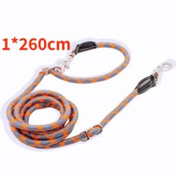 Dog Leash Hands Free Dogs Leash Reflective Leashes for Dog Walking Running Rope 2.4M Long Adjustable Double Leashes Dogs Ropes