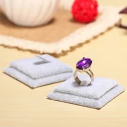 Velvet Ring Display Storage Rack, Jewelry Display Props Counter Showcase, Ring Holder, Single Ring Jewelry Stand