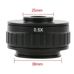 CTV 0.3X 0.35X 0.4X 0.5X 1X C-Mount Lens Adapter For Simul Focal Trinocular Stereo Microscope 38MM Interface Microscopio Camera