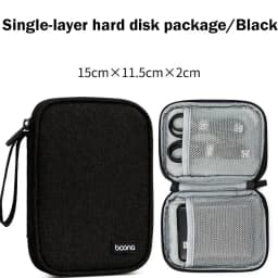 BOONA Portable External 2.5" HDD Bag External USB Hard Drive Disk Storage Bag Carry Usb Cable Case Cover Pocket Hard Drive Bags