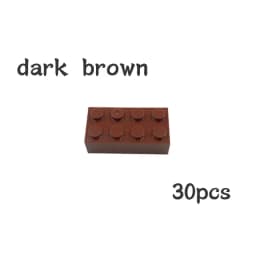 30pcs Bulk Blocks Building Bricks Thick 2X4 Educational Assemblage Construction Toy for Children Size Compatible With Brand 3001