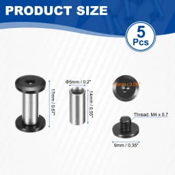 5/10pcs Knife Handle Screws M4 Torx Sink Head Pocket Knife Pivot Pin Folding Knives Bolts Fasteners 17-28mm for Blade Fixing