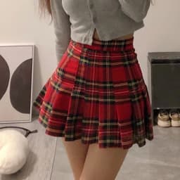 Plaid Pleated Mini Skirts For Women Casual Simple Korean Fashion Preppy Style Vintage Chic High Waist Faldas Hotsweet All-match