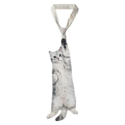 3D Fish Fish-shaped Men's Tie Animal Pattern Lifelike Kitten Necktie Satin Fabric Novelty Creative Neck Tie For Party Wedding