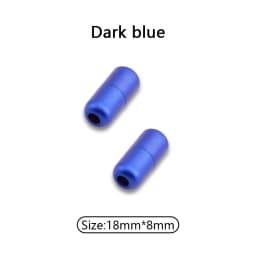 1Pair Matte Metal Shoelaces Locks Capsules Shoelaces Durable buckle Colorful Shoes Accessories Aesthetic Sports Laces Lock