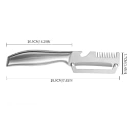 Stainless Steel Peeler Kitchen Sharp Fruit Vegetable Peeler Non-slip Handle Comfortable Grip Easy To Operate for Home Daily Use