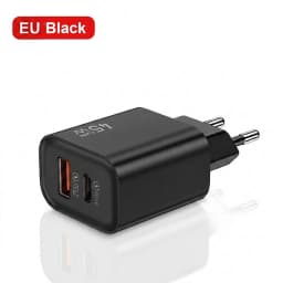 45W GaN Fast Charger Dual Port USB C PD3.0 QC3.0 Quick Charging Block Fireproof PC Wall Adapter For Smart Mobile Phones