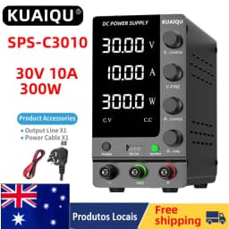 KUAIQU Adjustable Switching Power Supply 30v 10a,Laboratory Power Supply 32v 6a Voltage Regulator Current Stabilizer SPS-C3010