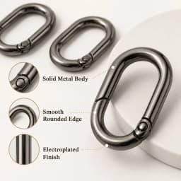 10/20Pcs Spring O Ring Buckles 13-32mm Openable Loop Carabiner Clip Hook for Bag Strap Keyring DIY Craft Hardware Accessories