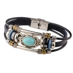 Retro Wide Leather Pirate Compass Bracelet for Men Celtic Viking Compass Bracelet Jewelry Male Accessories Gifts To Boyfriend