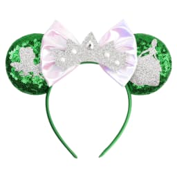 Princess and Frog Themed Mouse Ears Headbands Women Party Hair Accessories Bird DIY Headband for Girls Kids Sequins Bow Hairband