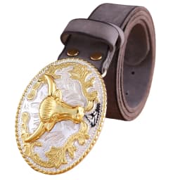 gold eagle big buckle full grain real leather 100% genuine leather hawk mens belts luxury high quality camel brown cowboys women