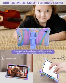 Tablet Cover For Samsung Galaxy Tab A11+A9+11"plus Case SM-X210 X215 X230 A9 8.7 SM-X110/X130 Soft Silicon Kids Stand funda capa
