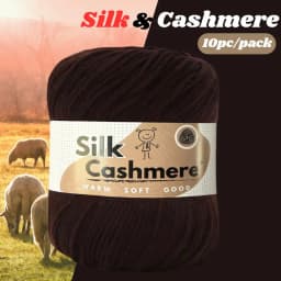 10pcs Silk Cashmere Yarn DK Double Knitting, High Quality, Soft and Warm, for Crochet and Knitting, for Christmas, Halloween, Ea