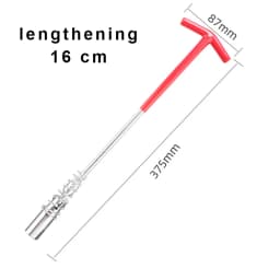 16mm/21mm Spark Plug Removal Tool Wrench 360 Degree Rotation Spark Plug Removal Socket Wrench Auto Repair Tool T-Handle