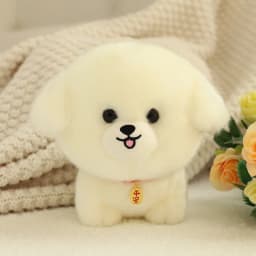 Lifelike Fluffy Dog Stuffed Toy Simulation Puppy Model Shiba Inu Corgi Husky Yorkshire Bichon frise Chow Chow Plush Doll Gifts